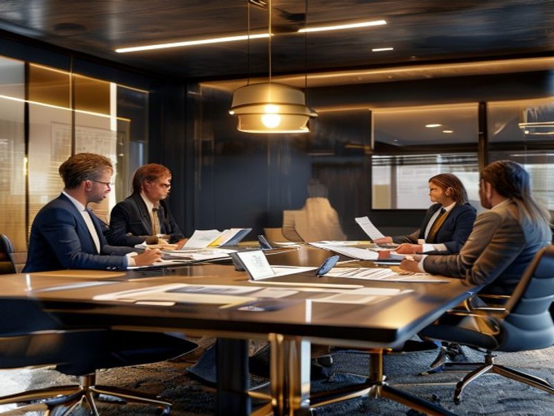 Strategic planning session with consulting professionals